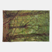 Bomen en ondergroei door Vincent van Gogh Theedoek (Horizontaal)