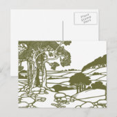 Bomen en platteland briefkaart (Voorkant / Achterkant)