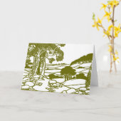 Bomen en platteland kaart (Gele Bloem)