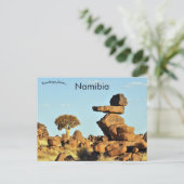 Bomen en rotsen in Namibië Briefkaart (Staand voorkant)