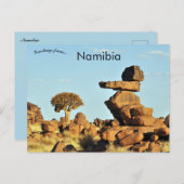 Bomen en rotsen in Namibië Briefkaart (Voorkant / Achterkant)