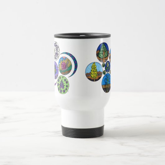 Bomen en sleepbogen reisbeker (Center)