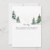 Bomen en sneeuw-Baby Het is koude buitenste douche Kaart (Achterkant)