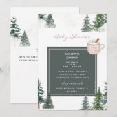 Bomen en sneeuw-Baby Het is koude buitenste douche Kaart (Voorkant / Achterkant)