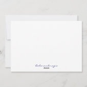 Bomen en sneeuw feestdagenkaart (Achterkant)