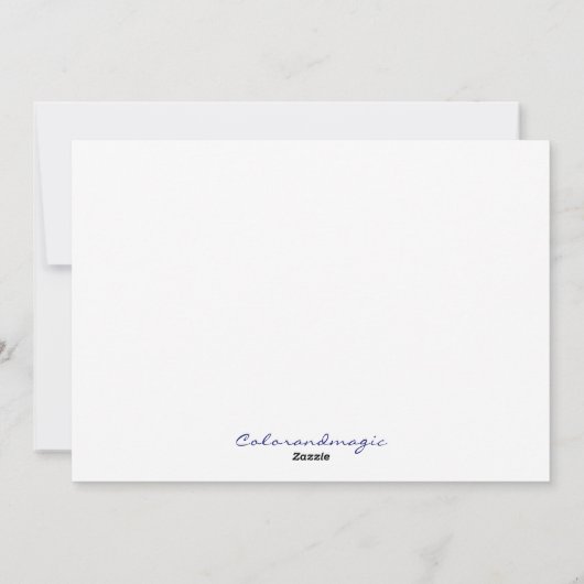 Bomen en sneeuw feestdagenkaart (Achterkant)