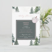 Bomen en sneeuwroze Baby Het is koude buitenkant Kaart (Staand voorkant)