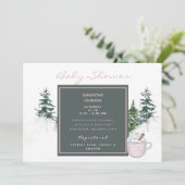 Bomen en sneeuwroze Baby Het is koude buitenkant v Kaart (Staand voorkant)