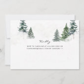 Bomen en sneeuwroze Baby Het is koude buitenkant v Kaart (Achterkant)