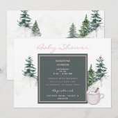 Bomen en sneeuwroze Baby Het is koude buitenkant v Kaart (Voorkant / Achterkant)