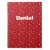 Bomen en Snowflakes, aangepast Notitieboek (Voorkant)