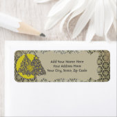 Bomen en Snowflakes Holiday Return-adreslabels Etiket (Insitu)