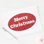 Bomen en Snowflakes Kerst sticker (Envelop)