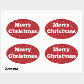 Bomen en Snowflakes Kerst sticker (Vel)