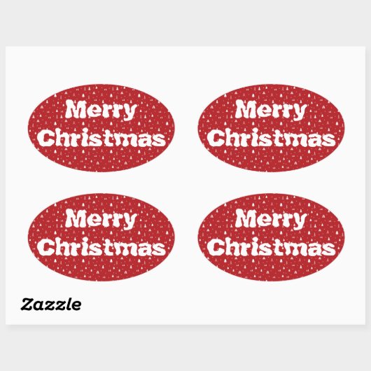 Bomen en Snowflakes Kerst sticker (Vel)