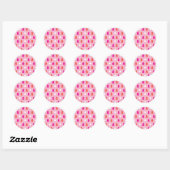 Bomen en Twinkels Oranje en Roze Sticker (Vel)