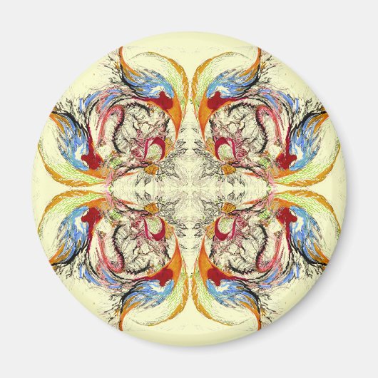 Bomen en vogelfantasie magneet (Voorkant)