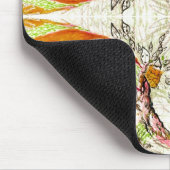 Bomen en vogelfantasie muismat (Hoek)