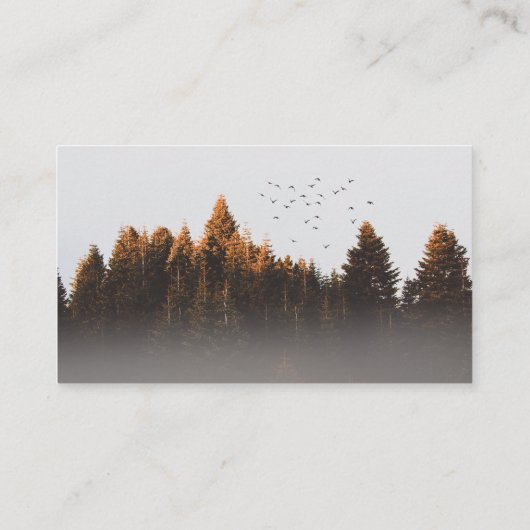 Bomen en vogels visitekaartje (Achterkant)