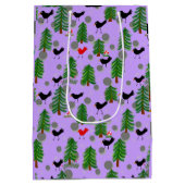 Bomen en vogels_zomer Gift Bag Medium Cadeauzakje (Achterkant)