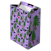 Bomen en vogels_zomer Gift Bag Medium Cadeauzakje (Achterkant Gekanteld)
