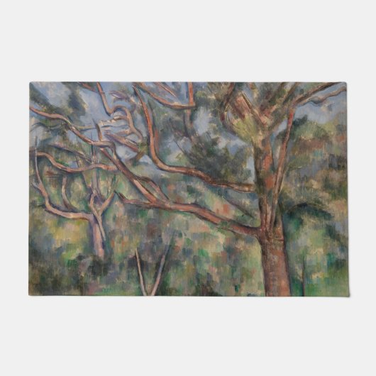 Bomen en Weg, Postimpressionistisch Landschap Deurmat (Voorkant)
