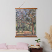 Bomen en Weg, Postimpressionistisch Landschap Hangend Wandkleed (Slaapkamer)