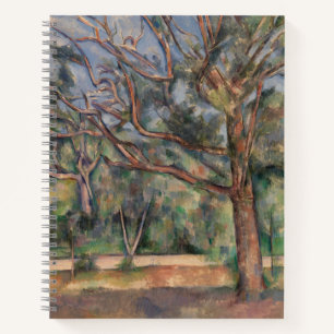 Bomen en Weg, Postimpressionistisch Landschap Notitieboek