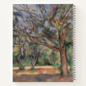 Bomen en Weg, Postimpressionistisch Landschap Notitieboek (Achterkant)