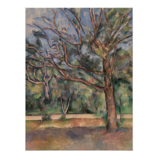 Bomen en Weg, Postimpressionistisch Landschap Perfect Poster (Voorkant)