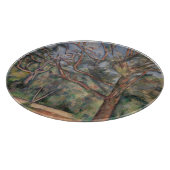 Bomen en Weg, Postimpressionistisch Landschap Snijplank (Hoek)