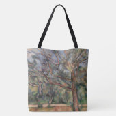 Bomen en Weg, Postimpressionistisch Landschap Tote Bag (Achterkant)