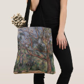Bomen en Weg, Postimpressionistisch Landschap Tote Bag (Dichtbij)