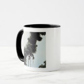 Bomen en wijnstokken in oerwoud mok (Voorkant links)