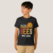 Bomen en Zeeen beschermen het milieu T-shirt (Voorkant volledig)