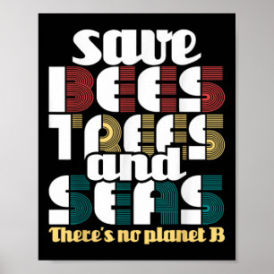 Bomen en Zeeen redden - Earth Day & Climate Poster