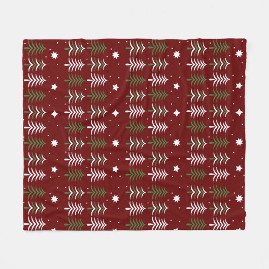 Bomen Fleece Deken (Voorkant (Horizontaal))