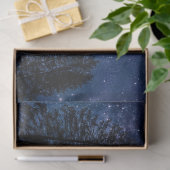 Bomen Forest Night Sky-lospagina Tissuepapier (Geschenk)