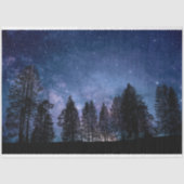 Bomen Forest Night Sky-lospagina Tissuepapier (Voorkant)