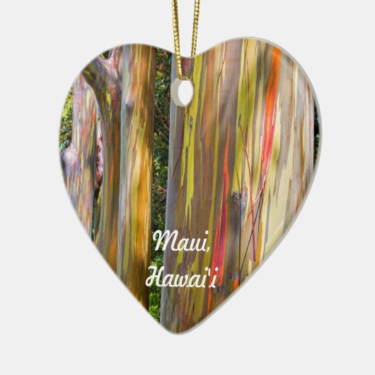 Bomen, gebilderd, Maui Keramisch Ornament (Links)