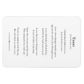 Bomen Gedicht van Kilmer, inspirerend poëzie citaa Magneet (Horizontaal)