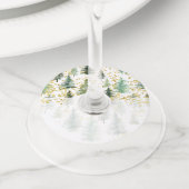 Bomen Glitter Wine Glass Labels (Dichtbij)