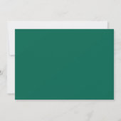 Bomen Gouden Munt Glam Emerald Green Quinceanera Save The Date (Achterkant)