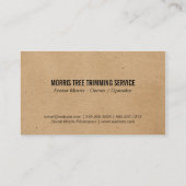 Bomen | Grasveld Visitekaartje (Achterkant)