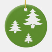 bomen - groen keramisch ornament (Achterkant)