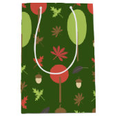 Bomen Herfst Eikel Bladeren Medium Cadeauzakje (Voorkant)