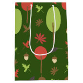 Bomen Herfst Eikel Bladeren Medium Cadeauzakje (Achterkant)