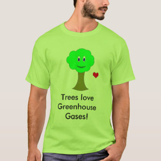 Bomen houden van broeikasgassen! (Het is waar.) T-shirt