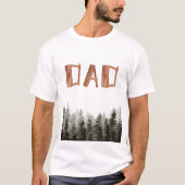Bomen Hout Verjaardag Papa T-shirt (Voorkant)