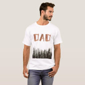 Bomen Hout Verjaardag Papa T-shirt (Voorkant volledig)